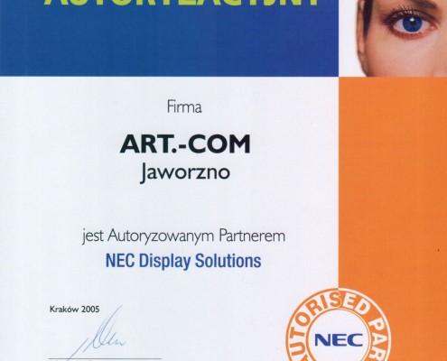 Certyfikat Autoryzacyjny NEC