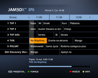 Przewodnik po programach EPG