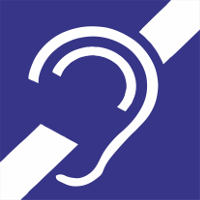 Znak przystosowania do obsługi osób niesłyszących lub niemówiących