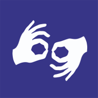 Znak przystosowania do obsługi za pomocą języka migowego